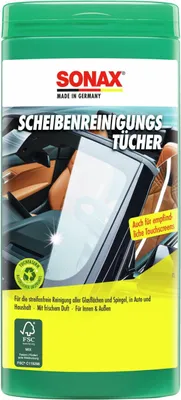 Productafbeelding van SONAX Ruitenreinigingsdoekjes (verpakking van 25 stuks)