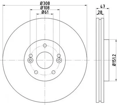 Produktbild von TEXTAR Bremsscheibe Artikel: 92157700