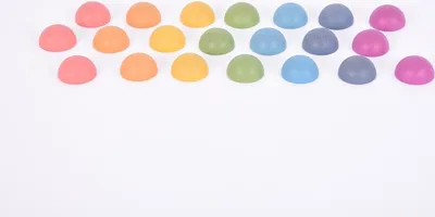 Obrázok produktu pre Tickit Rainbow Wooden Semispheres, 0,8 rok / roky, Drevo, Viacfarebný