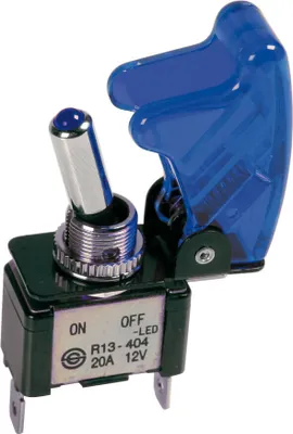 Obrázek produktu pro Pákový spínač s pojistkou - 12/24V - modrý - 20A