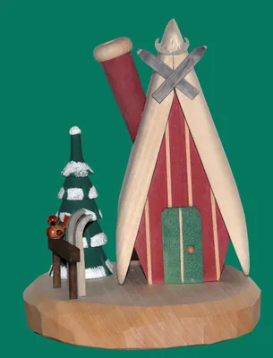Produktbild von Skihütte Elche Hütte Höhe 20cm NEU