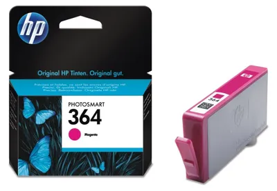 Obrázok produktu pre HP Purpurová originálna atramentová kazeta 364, Štandardná výťažnosť, Purpurová, Atrament na báze farby, 1 kusov, 300 strany