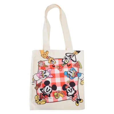 Zdjęcie produktu dla Disney by Loungefly Canvas Tote Bag Mickey and friends Picnic