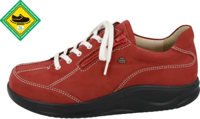 Produktbild von Finn Comfort Otaru bequemer Schnürer, Halbschuhe, Damen, Leder, Rot, NEU - Passformübersicht Finn comfort Marken Finn Comfort Finnamic, Rot, leder (nubuk)
