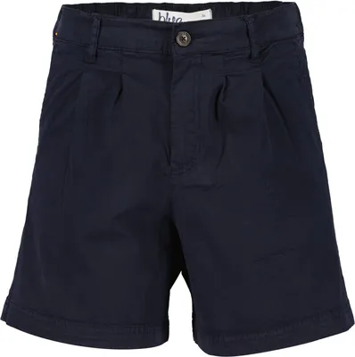 Produktbild von Blue Seven Damen Shorts mit Knopf und Reißverschluss - Unifarbene Kurze Hose in Nachtblau Größe 38