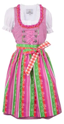 Produktbild von Elzusha – Mädchen Dirndl Lina, rosa Karomuster