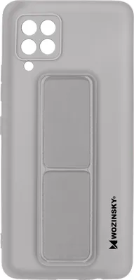 Produktbild von Wozinsky Kickstand Case Silikonhülle mit Ständer Samsung Galaxy A42 5G Hülle grau