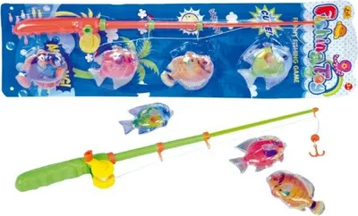 Produktbild von Hra ryby/rybář magnetické plast 4ks+prut plast 44cm asst 2 barvy