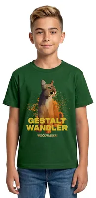 Produktbild von Spreadshirt Woodwalkers Film Gestaltwandler Carag Puma Teenager T-Shirt, 152/164 (12-14 Jahre), Forstgrün