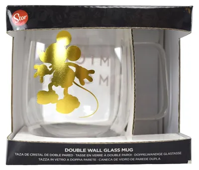Image de Tasse en verre à double paroi env. 290 ml Mickey Tasse à café