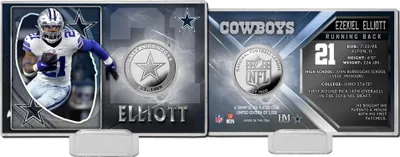 Produktbild von Ezekiel Elliott Dallas Cowboys NFL Silver Coin Card