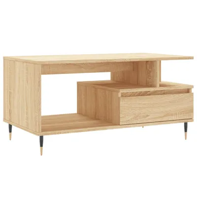 Image de vidaXL Table basse en chêne Sonoma 90x49x45 cm Bois composite