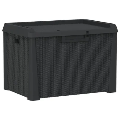 Obrázek produktu pro vidaXL Zahradní truhla antracit 125 L PP