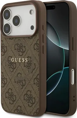 Obrázek produktu pro Pouzdro GUESS pro IPHONE 17 Pro kompatibilní s MagSafe GUHMP17LG4GFRW (PU 4G Ring Classic Logo) hnědé