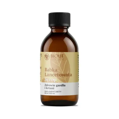 Produktbild von Spitzwegerich-Sirup Biolit – pflanzliches Nahrungsergänzungsmittel
