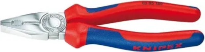 Obrázek produktu pro Knipex 03 05 140, Kombinační kleště, Ocel, Plast, Modrá, Červená, 140 mm, 139 g