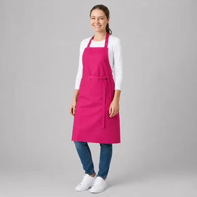 Produktbild von Latzschürze hotpink, B 75 x L 75 cm : hot pink : 65% Polyester 35% Baumwolle