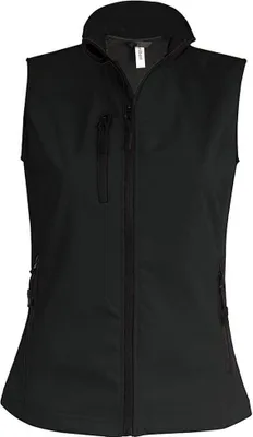 Produktbild von Kariban Damen Softshell Jacke Weste Bodywarmer Übergangsjacke, Größe:S, Farbe:Schwarz