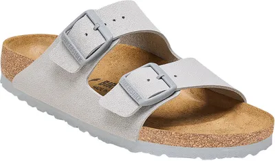 A single Birkenstock Arizona slipper is shown from a slightly elevated side angle on a white background.