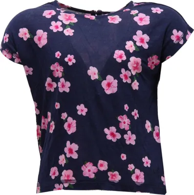 Produktbild von 8242V maglia bimba SUN 68 viscose blue/rose t-shirt girl kid