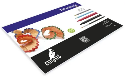 Image de Bloc de papier Kangaro, format 210x297 mm, grammage 120 g, 20 feuilles