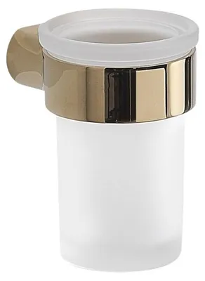 Productafbeelding van Gedy PIRENEI beker, melkglas, goudkleurig