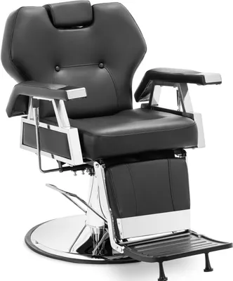 Produktbild von Expondo physa Friseurstuhl mit Fußstütze - 59 - 69 cm - 150 kg - Schwarz