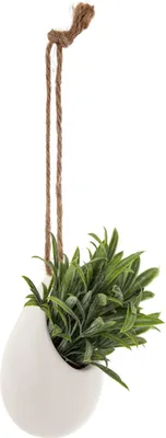 Image de Plante artificielle dans un pot décoratif, suspendue à une ficelle, 13 cm