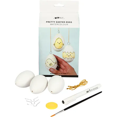Produktbild von Creativ Company 100760, Bastelset für Kinder, Weiß, Gelb, 10 Stück(e)