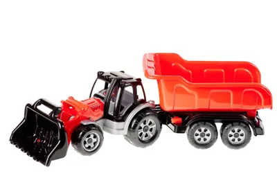 Image de Tracteur MAX avec chargeur et remorque - modèle 350