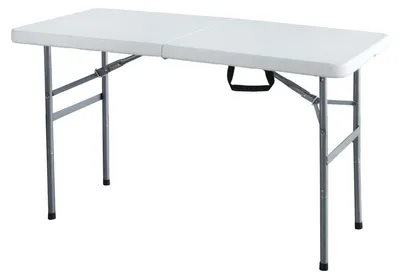 Klapptisch 120x60x74 cm, weiß, Polyethylen, klappbar