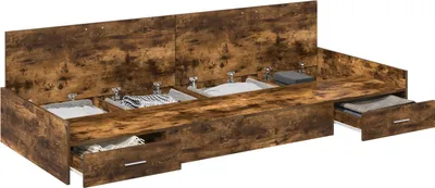 Zdjęcie produktu dla Ramka łóżka Dąb wędzony 98,5 x 200 cm Materiał drewnopochodny