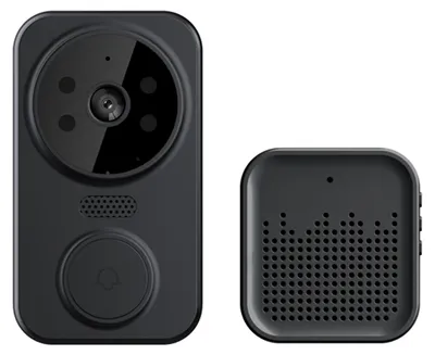Produktbild von Intelligente Video-Tuerklingel, drahtlose HD-Kamera, PIR-Bewegungserkennung, IR-Alarm, Sicherheitstuerklingel, Wi-Fi-Gegensprechanlage fuer Zuhause, Wohnung