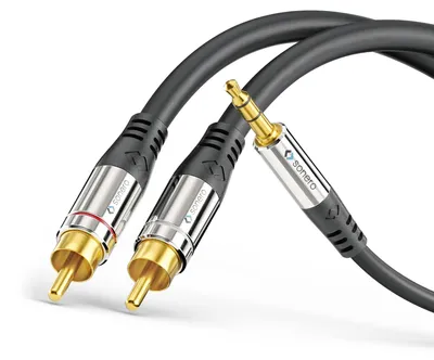 Immagine prodotto di SONERO cavo adattatore audio jack/cintura, 3,5 mm, stereo, 3,00 m, nero
