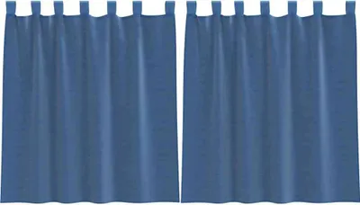 Zdjęcie produktu dla vidaXL Zasłony woalowe z pętelkami 2 szt. Królewski błękit 140x140 cm