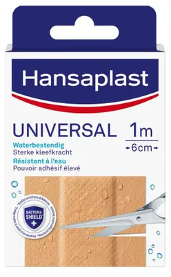 Productafbeelding van Hansaplast Universal 1m x 6 cm (1 stuk)