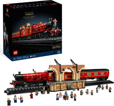 Produktbild von LEGO 76405 Harry Potter: Hogwarts Express – Sammleredition, legendäres Dampf-Zug-Modell aus den Filmen, Fanartikel mit Minifiguren