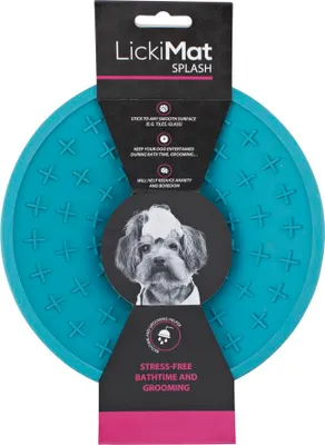 Produktbild von LickiMat Splash - Schleckschale aus Naturgummi für Hunde und Katzen - türkis - 20 cm