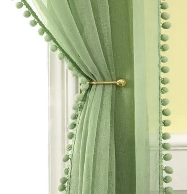 Immagine prodotto di Tende verdi con passanti, 140 x 225 cm