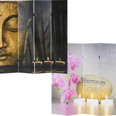 Produktbild von Foto-Paravent Buddha, Paravent Raumteiler Trennwand  180x160 cm