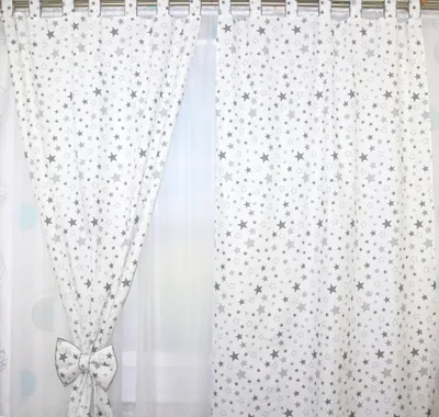 Produktbild von Vorhänge mit Schlaufen Kinder Baby Gardinen Kinderzimmer Vorhang 35. Star Hell
