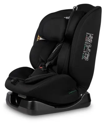 Caretero Mundi i-Size Autokindersitz, Schwarz, 40–150 cm, ab Geburt bis 12 Jahre