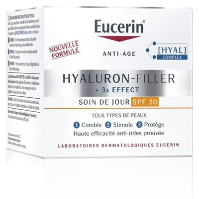 Obrázek produktu pro Eucerin Hyaluron-Filler + 3x Effect denní krém SPF30, 50 ml