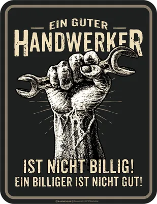 Produktbild von Handwerker - Fun-Schilder - nicht billig