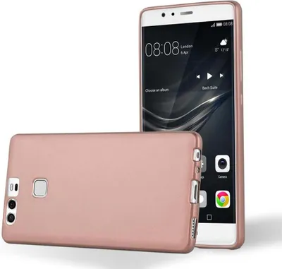 Produktbild von Cadorabo Schutzhülle für Huawei P9 Hülle in Rosa Handyhülle TPU Silikon Etui Cover Case