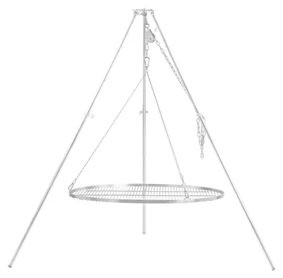 Obrázok produktu pre BBQ-Toro trojnožný otočný gril s priemerom 100 cm, grilovacia mriežka z pozinkovanej ocele, výška nastaviteľná od 119 do 184 cm
