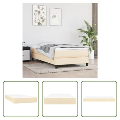 Produktbild von The Living Store Taschenfederkernmatratze Creme 80x200x20 cm Stoff