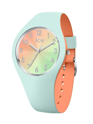 Produktbild von Ice-Watch ICE duo chic Aqua coral Grüne Damenuhr Silikonarmband 016981 Small (109,00)
