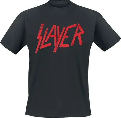 Produktbild von Slayer T-Shirt Herren Logo schwarz Band-Merch, Bands 100% Baumwolle XXL