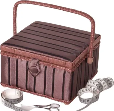 Produktbild von Nähkorb Nähkasten Nähkästchen Nähen box Kiste Näh Korb Nähaufbewahrungsbox